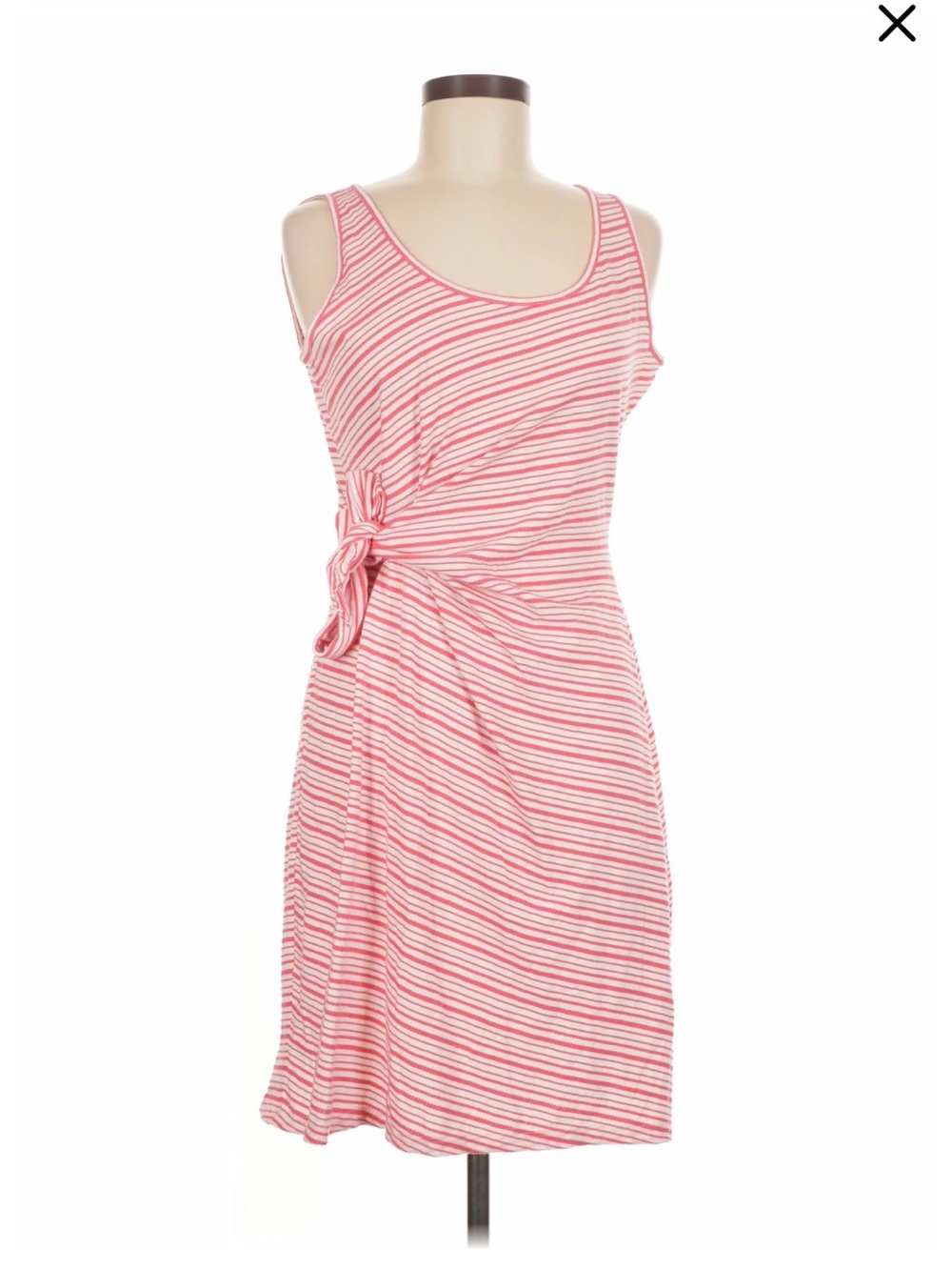 Striped Sleeveless Midi Dress